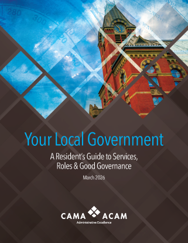 Cover page with image of city Hall